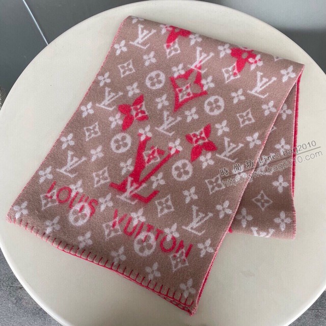 Louis Vuitton圍巾 路易威登提花Monogram圖案圍巾圍脖 LV秋冬新款ALLYOUNEED圍巾  mmj1415